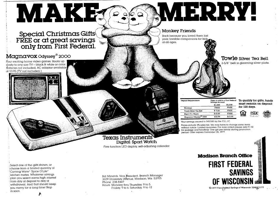 Wisconsin State Journal toy ads: 1970s